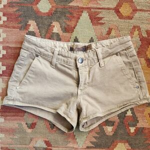Paige Denim Khaki "Debonair" Shorts Size 24